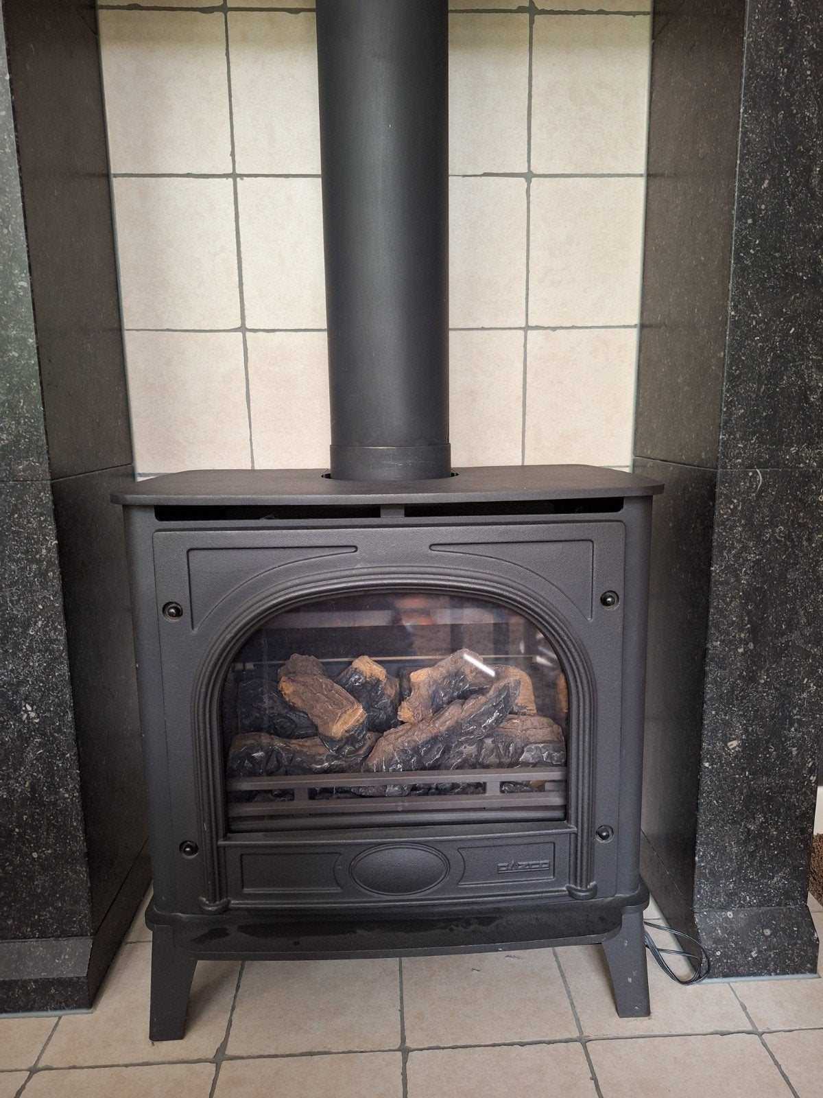 Gazco Gaskachel (20 jaar oud) met evt. schouw, Huis en Inrichting, Haarden, Ophalen, Gebruikt, Vrijstaande haard, Gashaard