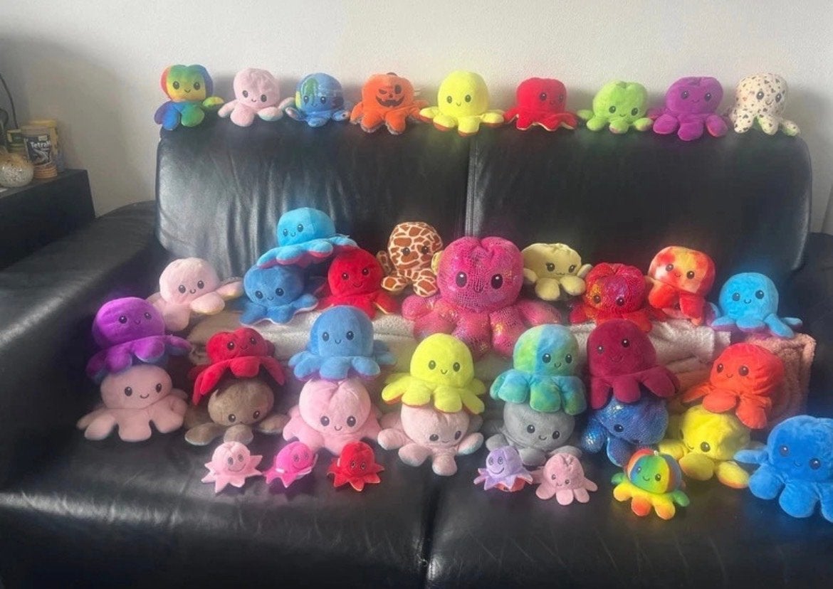 40 Stuks Omkeerbare Octopus Knuffeltjes, Overige karakters, Overige typen, Nieuw, Ophalen of Verzenden