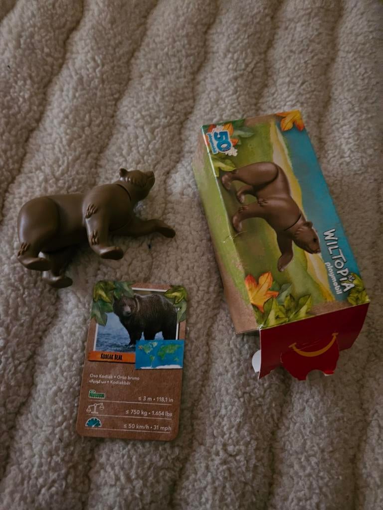 Playmobil Wiltopia Bruine Beer met Kaartje en Doosje, Ophalen of Verzenden, Zo goed als nieuw, Jongen of Meisje