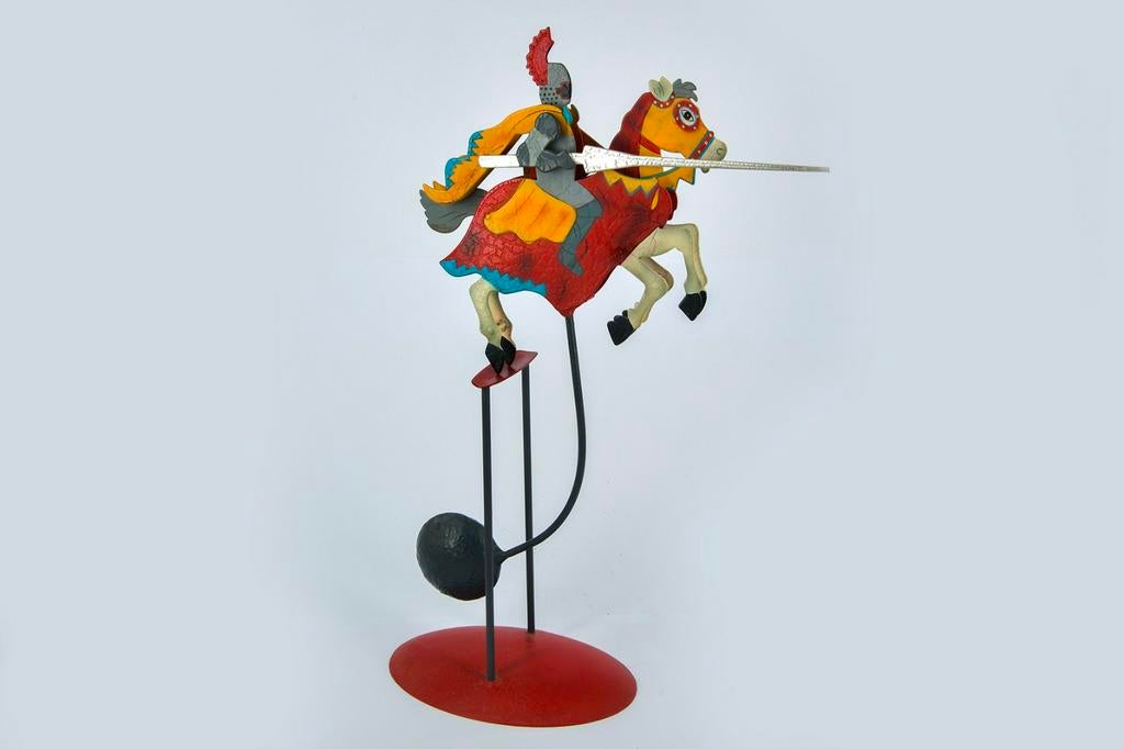 VINTAGE BALANS  RIDDER TE PAARD, Ophalen of Verzenden