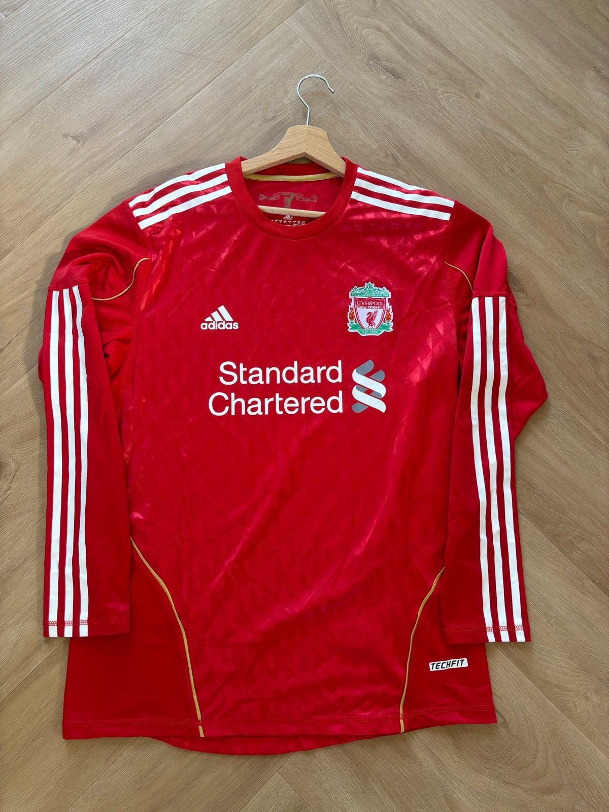 Liverpool shirt lange mouwen 2011-2012 - Techfit - Maat XL, Ophalen of Verzenden, Zo goed als nieuw, Buitenlandse clubs, Shirt