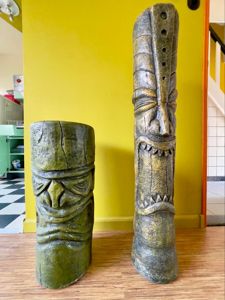 Tiki beeld, Ophalen, Gebruikt