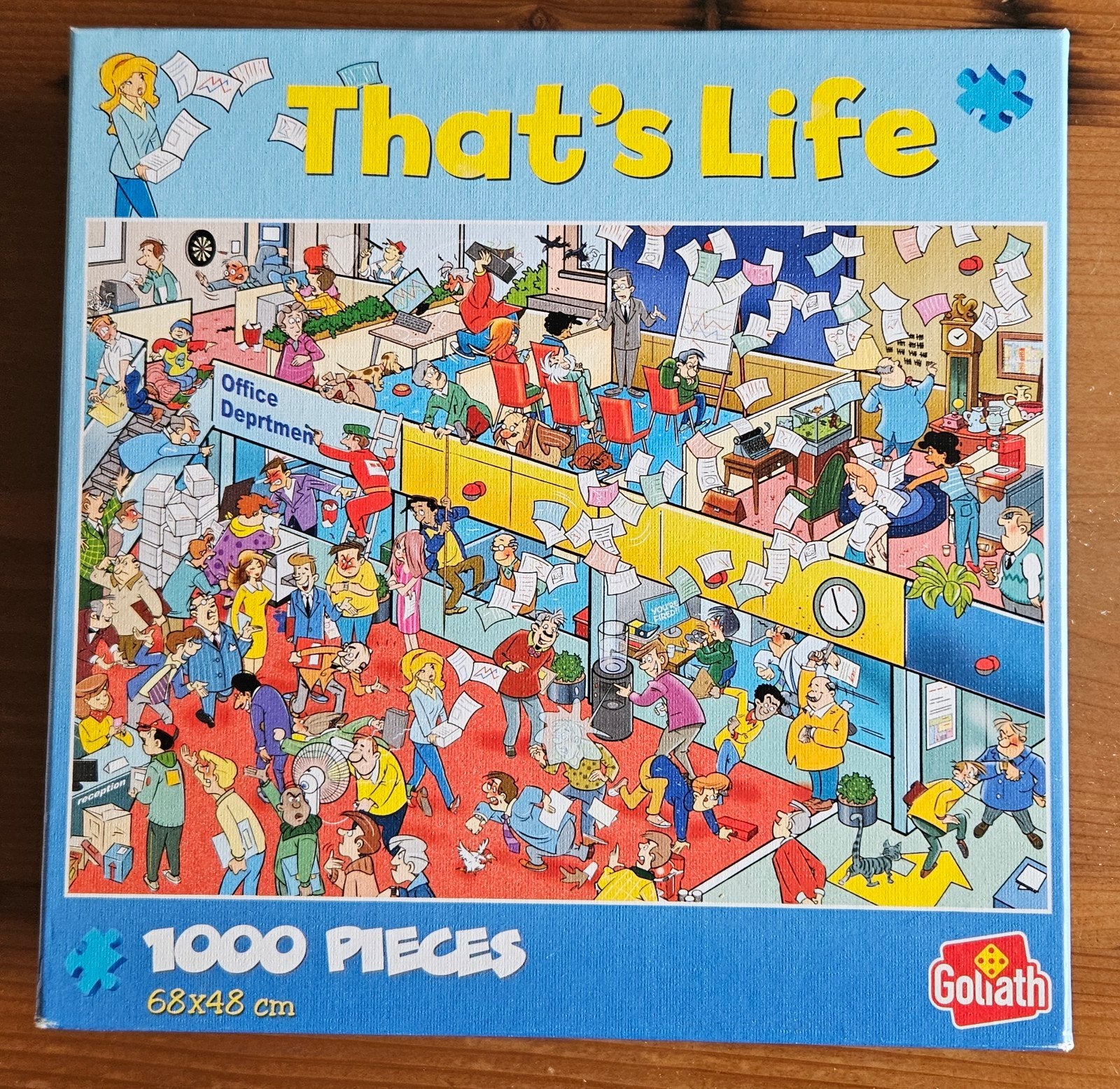 That's Life Office Department 1000 stukjes puzzel, Ophalen of Verzenden, 500 t/m 1500 stukjes, Gebruikt, Legpuzzel