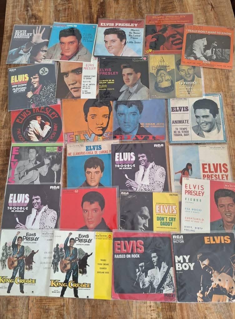 Elvis singles, heel veel!, Verzenden, 1960 tot 1980, Gebruikt, Overige formaten