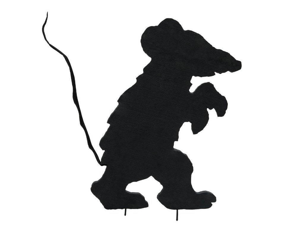 Europalms Halloween muis silhouet - 56 cm zwart, Halloween of Griezel, ., Nieuw, Ophalen of Verzenden