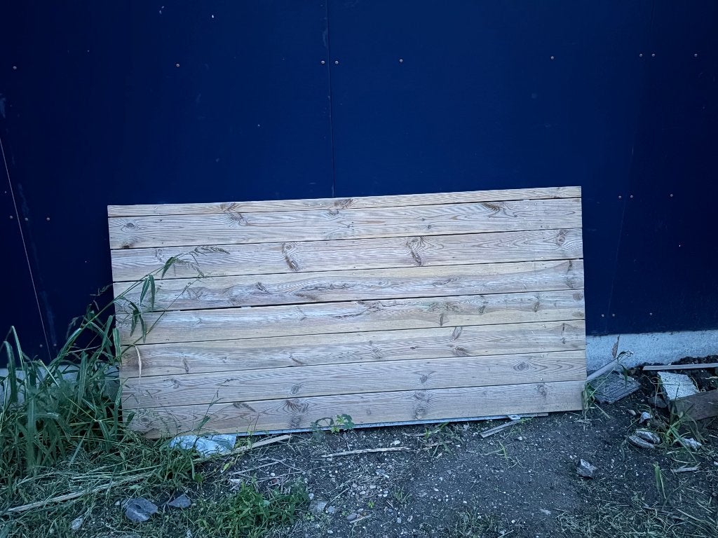 tuin deur, Ophalen, 80 tot 100 cm, 200 tot 215 cm, Hout