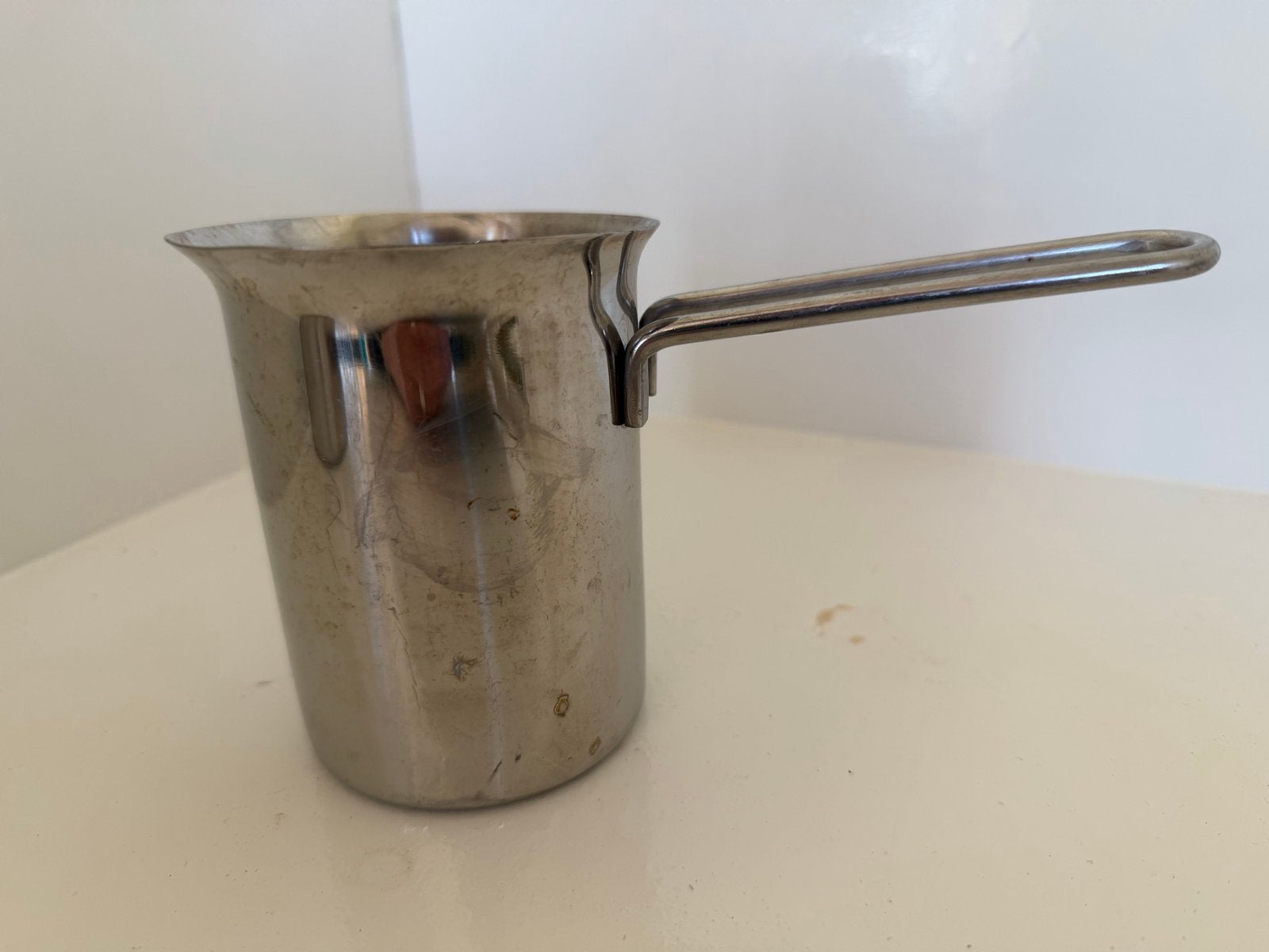 Roestvrijstalen Melkopschuimer 10 cm, Zilver, Ophalen of Verzenden, Metaal, Overige typen