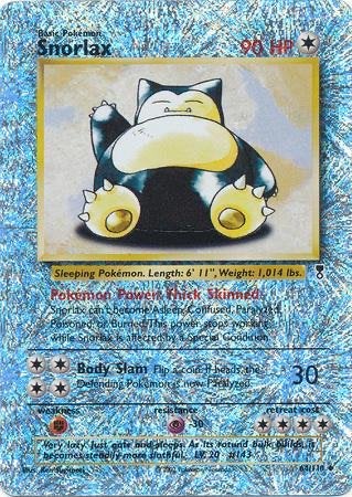 Gezocht: Pokemon Snorlax Engels (NM) kaarten, Ophalen of Verzenden, Zo goed als nieuw, Meerdere kaarten