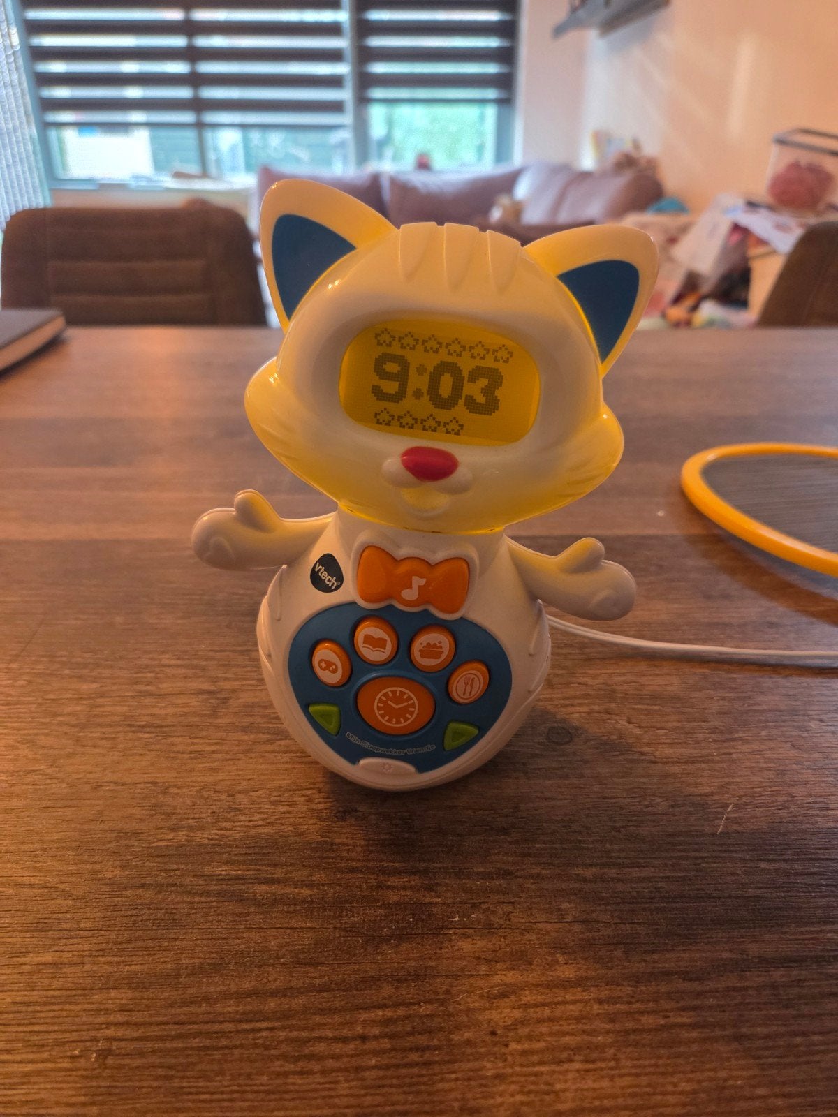 VTech Slaaptrainer Kat - Leer Klokkijken en Slapen, Ophalen of Verzenden, Gebruikt, Elektronica, Met licht