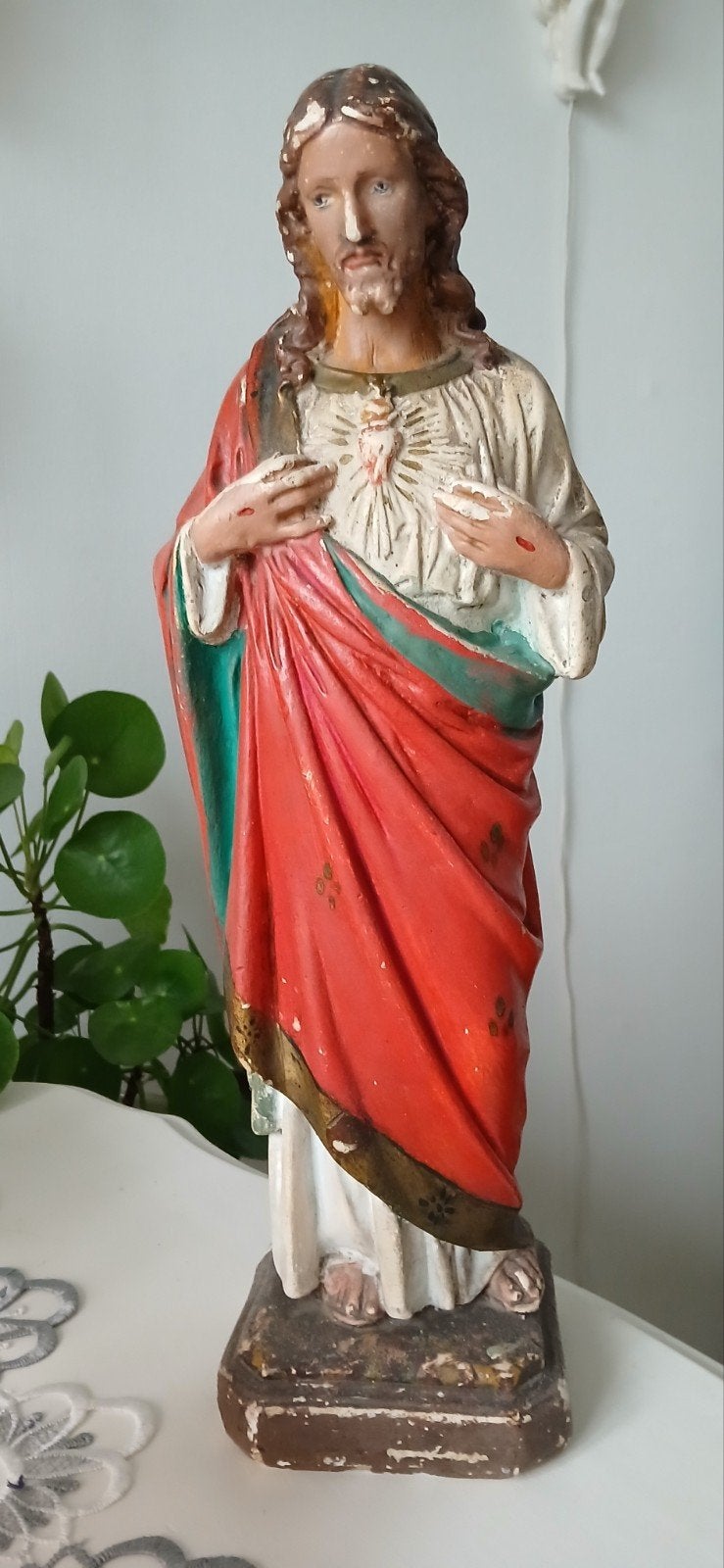 Heilig hart beeld Jezus, Antiek en Kunst, Ophalen of Verzenden