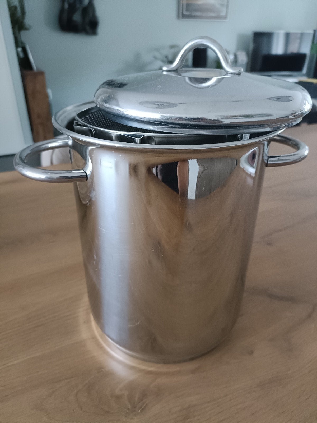 Asperge pan, Gebruikt, Overige typen, Ophalen of Verzenden, Rvs