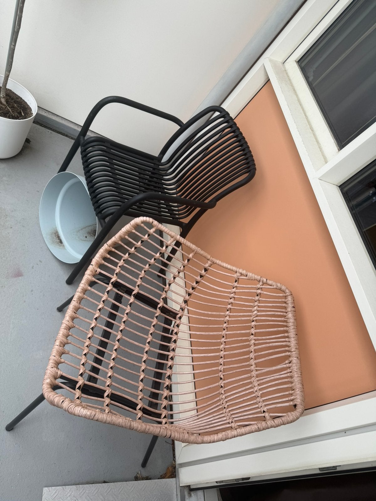 2 balkonstoelen, Tuin en Terras, Ophalen, Kunststof
