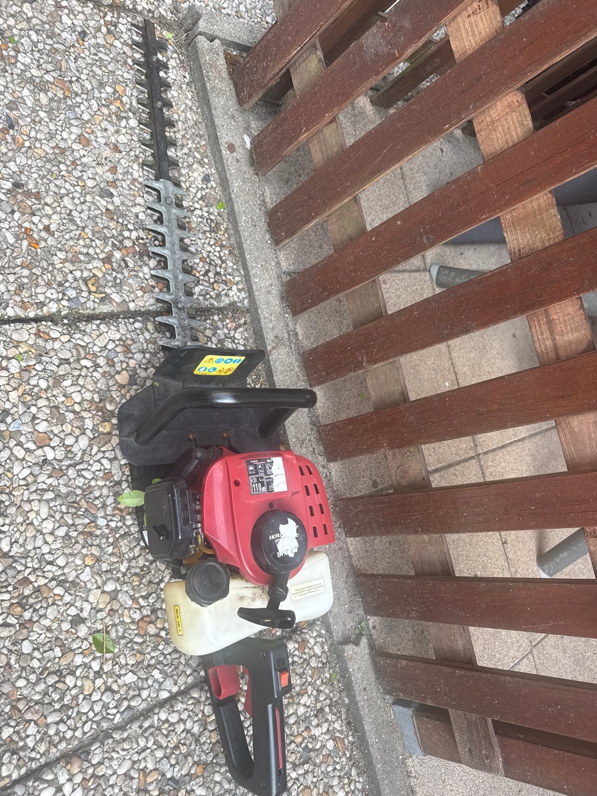 IKRA Mogatec BHT 60 Benzine Heggenschaar, Ophalen, Gebruikt, Benzine
