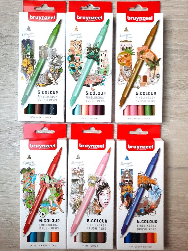 Royal Talens Bruynzeel fineliner/brushpennen 36st, Ophalen of Verzenden, Nieuw, Potlood of Stift