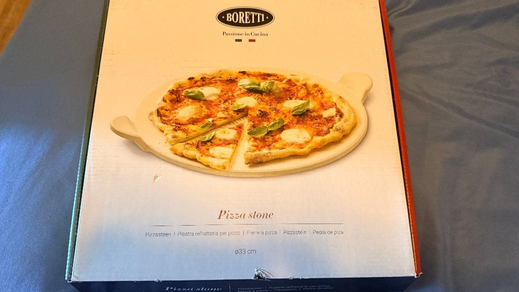 Boretti Pizzasteen Ø33 cm, in originele doos (2x), Ophalen of Verzenden