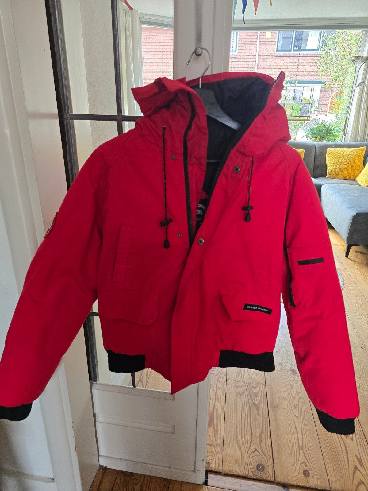 Canada Goose jas rood - Maat XS/P - Zo goed als nieuw, Canada Goose, Ophalen of Verzenden, Zo goed als nieuw, Rood