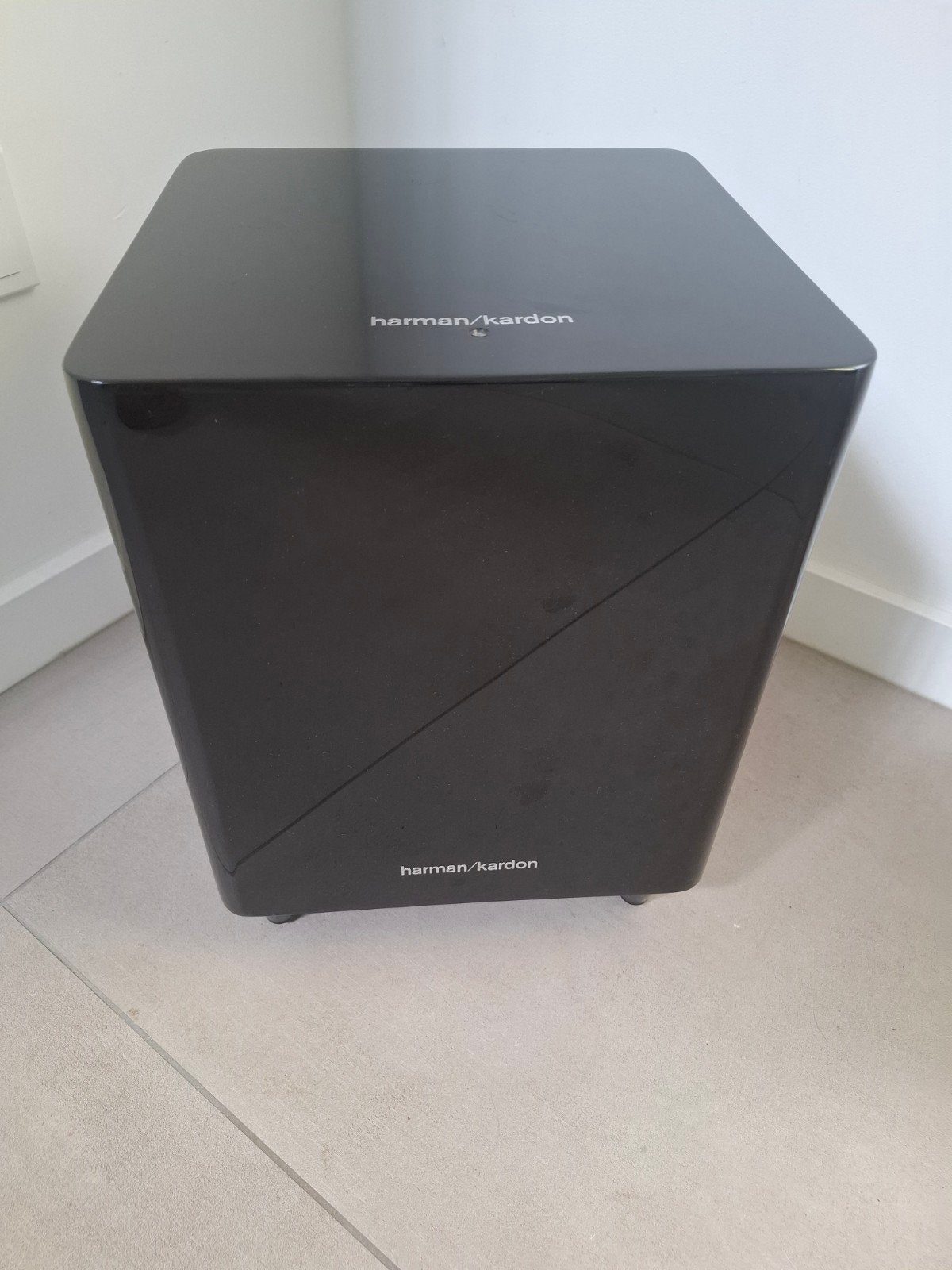 Harman Kardon HKTS 220SUB Subwoofer met draadloze zender, 150 watt of meer, Gebruikt, Subwoofer, Ophalen of Verzenden