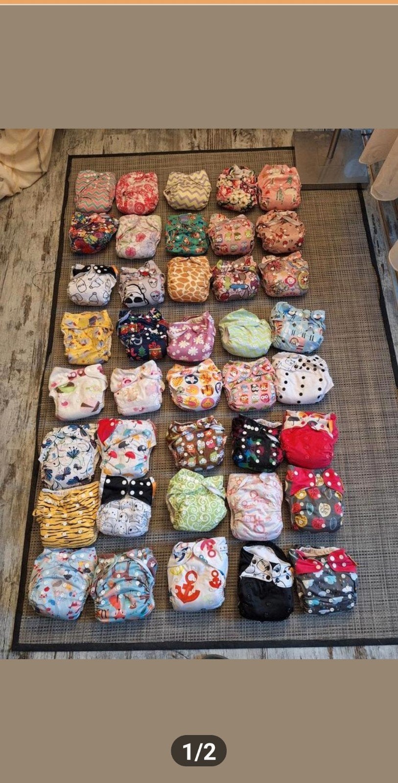 Grote partij wasbare luiers - diverse merken en prints, Kinderen en Baby's, Kinderspulletjes, Ophalen, Gebruikt