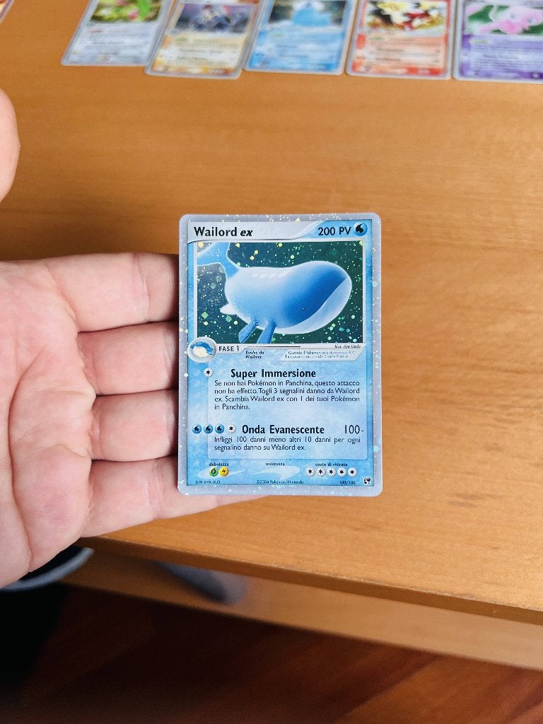 Wailord Ex 100/100 Ex Sandstorm Pokemon, Verzenden, Zo goed als nieuw, Losse kaart, Foil