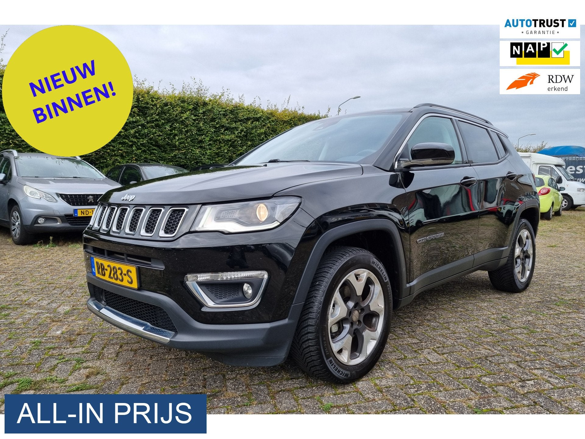 Jeep Compass 1.4 MultiAir Opening Edition 4x4 ✅1e eigenaar, Auto's, Automaat, Dealer onderhouden, 450 kg, Gebruikt