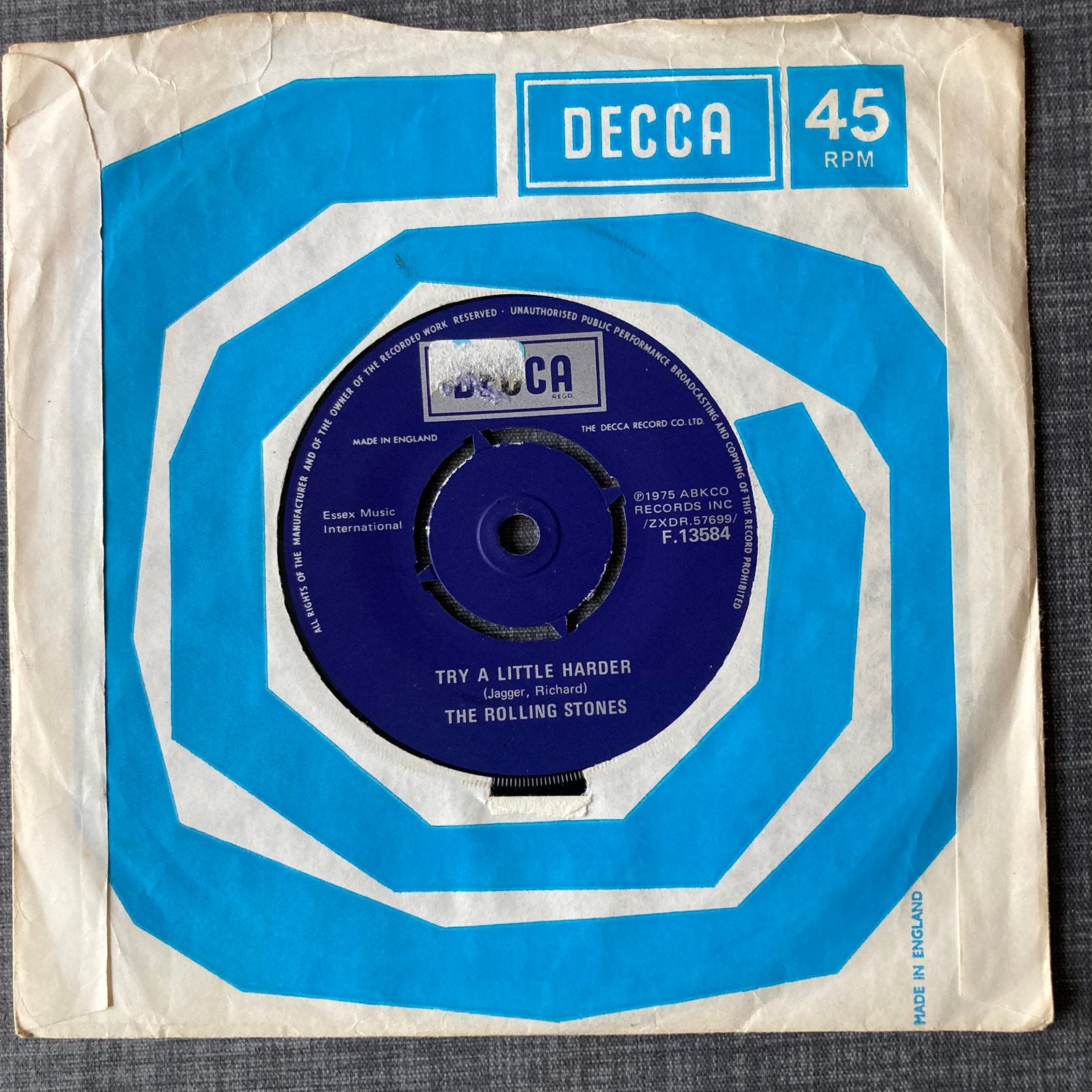 The Rolling Stones - I don't Know Why / Try a Little Harder, Gebruikt, 7 inch, Ophalen of Verzenden, Pop