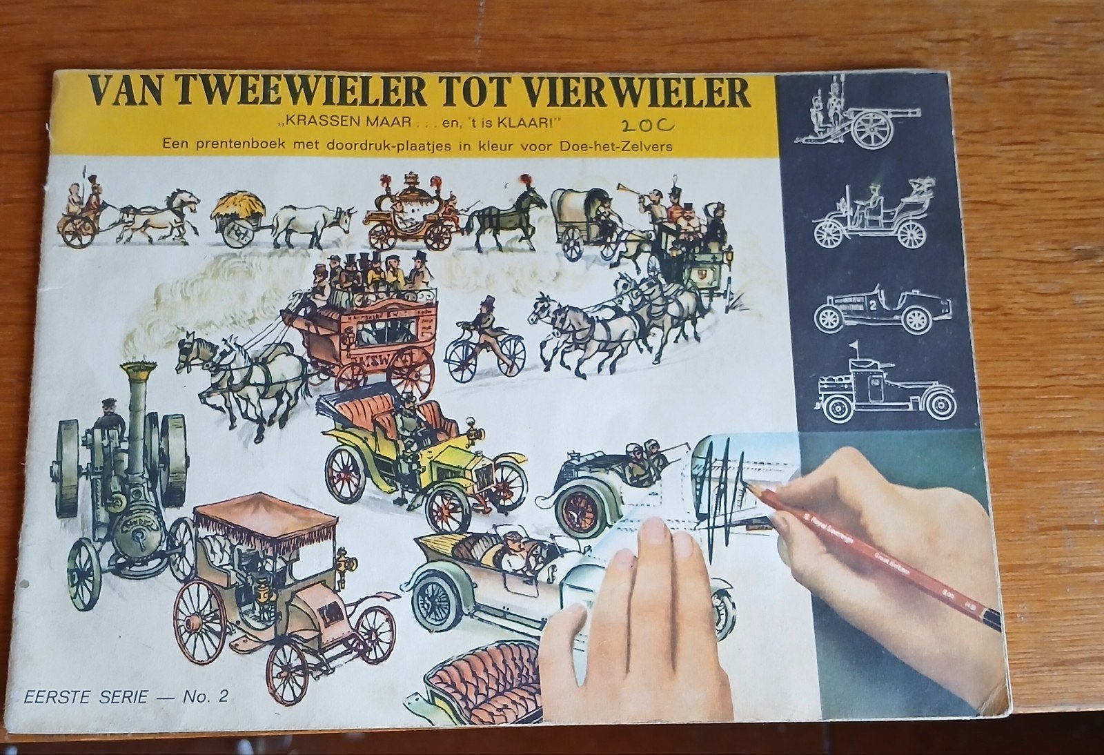 Van Tweewieler tot Vierwieler - Doordrukprentenboek, Ophalen of Verzenden, Gelezen, Dennis Knight, Prentenboek