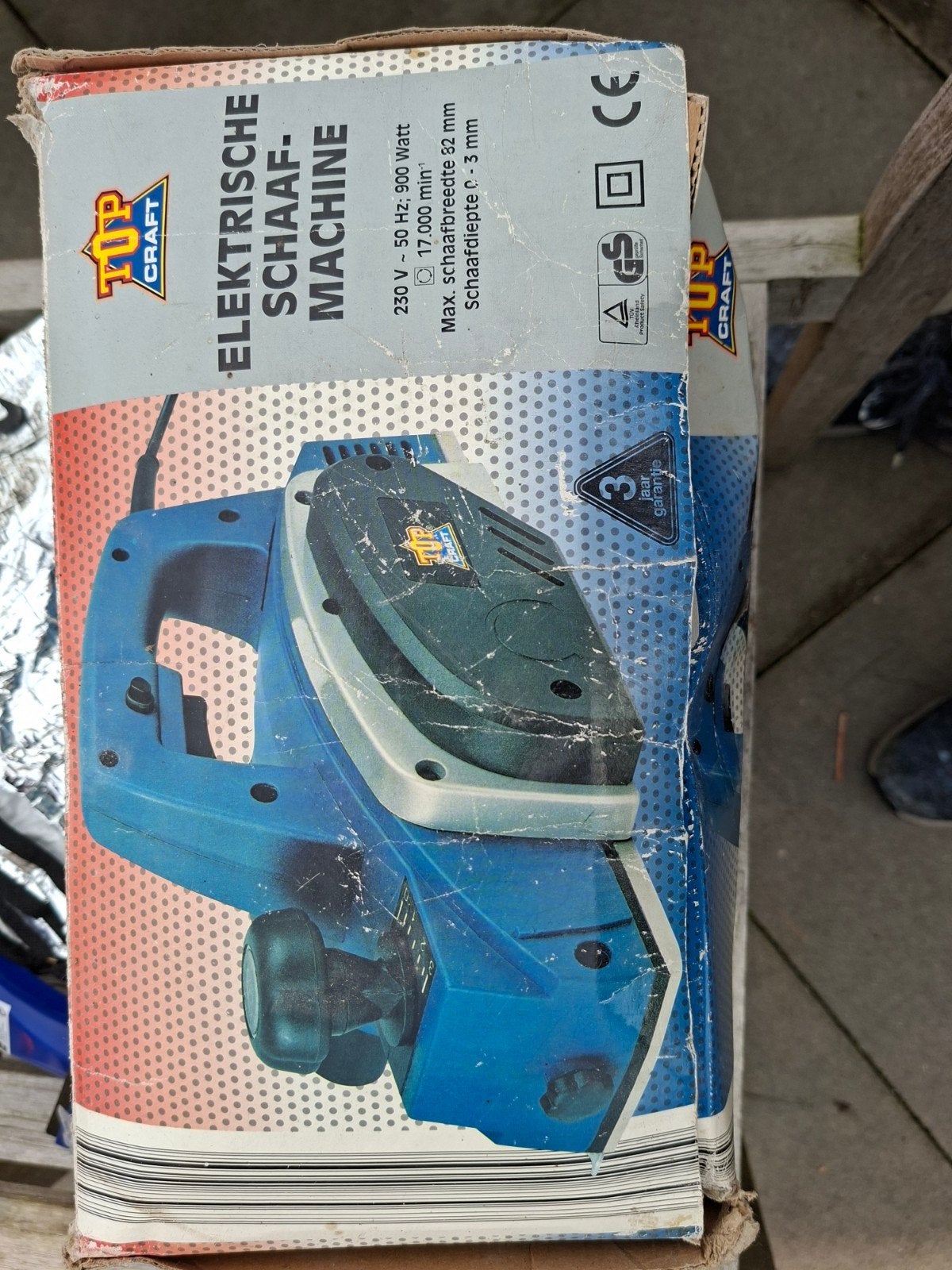 elektrische schaafmachine van Topcraft, Doe-het-zelf en Verbouw, Ophalen, Zo goed als nieuw, Elektrisch