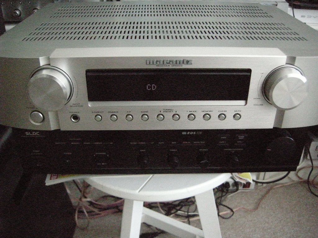 Marantz SR 5023 receiver (met tik) - nette staat, Audio, Tv en Foto, Gebruikt, Ophalen, Marantz, Minder dan 60 watt