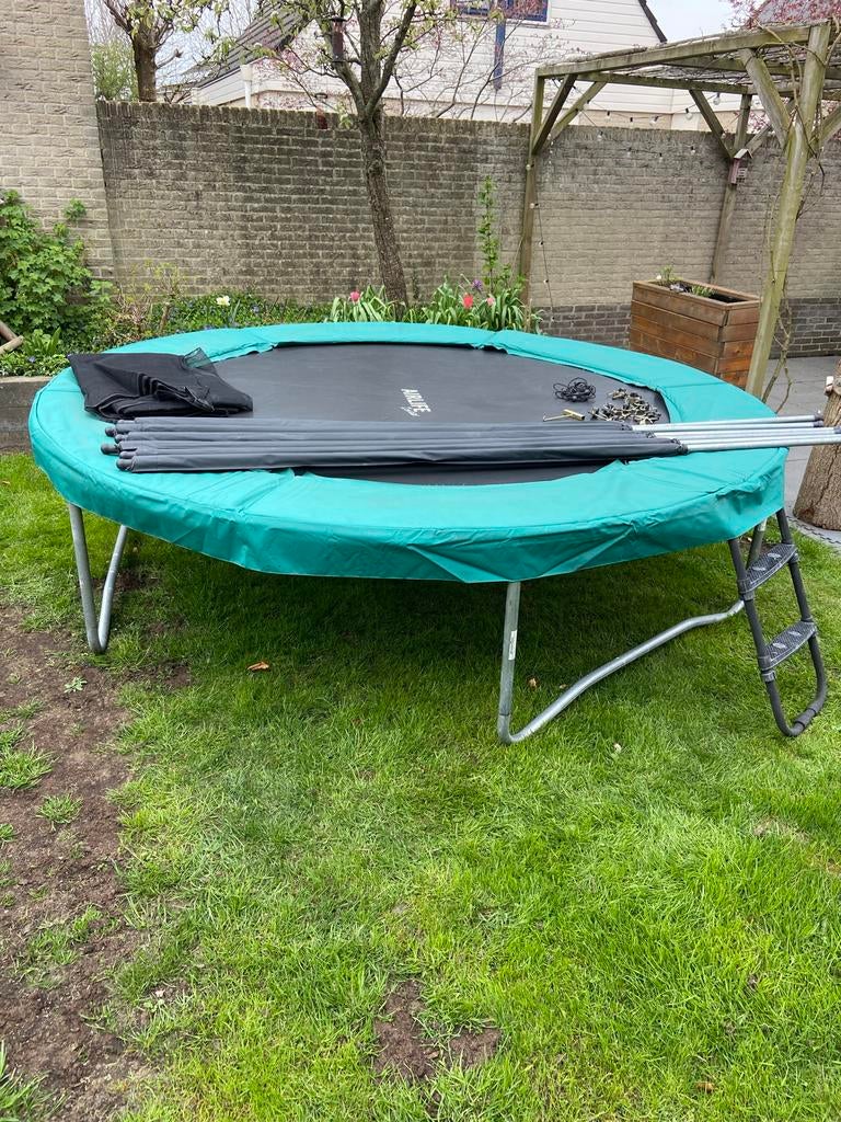 Airlife trampoline 305cm met net -trap | compleet en netjes, Kinderen en Baby's, Speelgoed | Buiten | Trampolines, Ophalen, Gebruikt