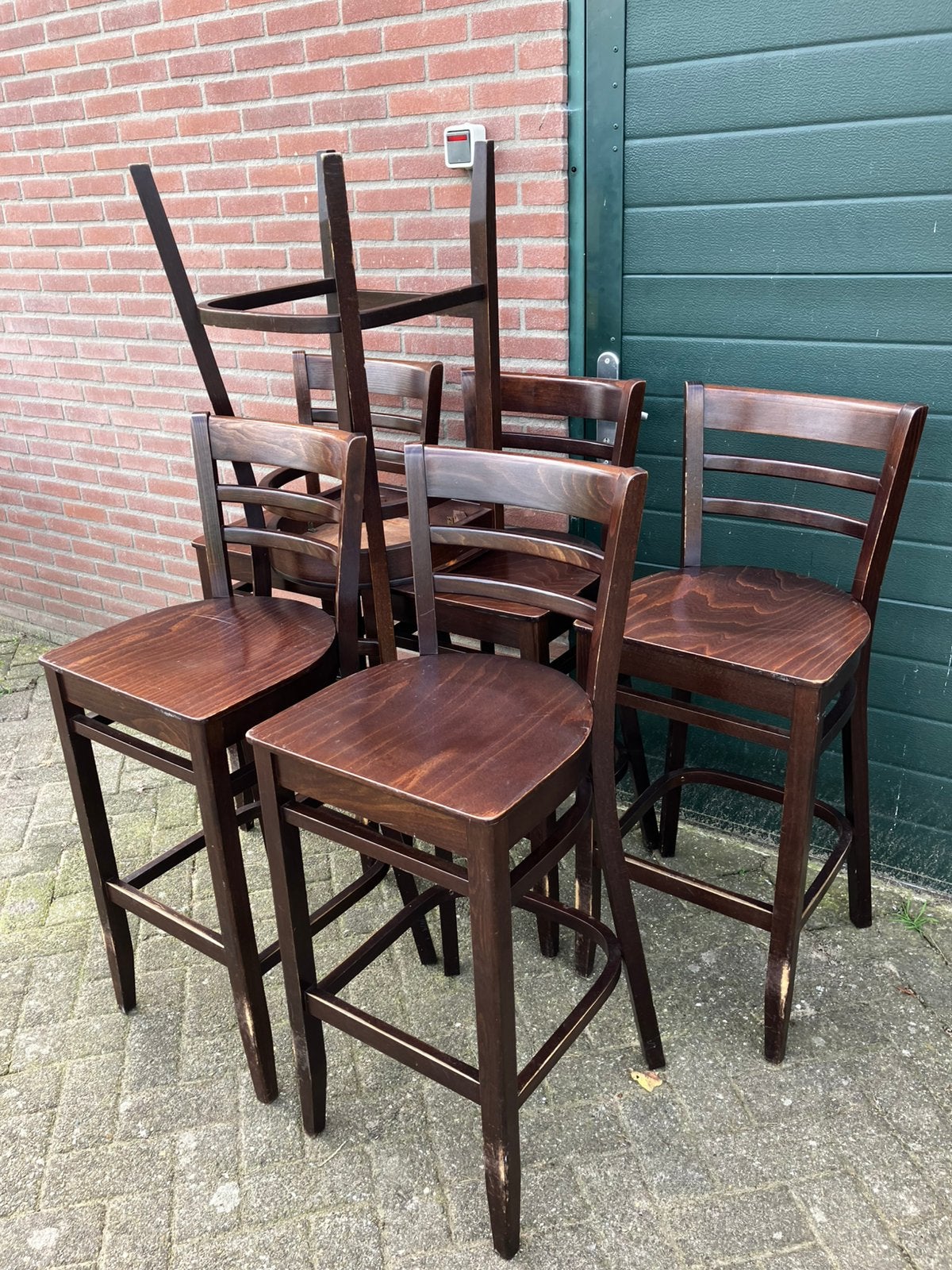 Stevige barstoelen barkrukken, Huis en Inrichting, Ophalen, Zo goed als nieuw, 60 tot 90 cm