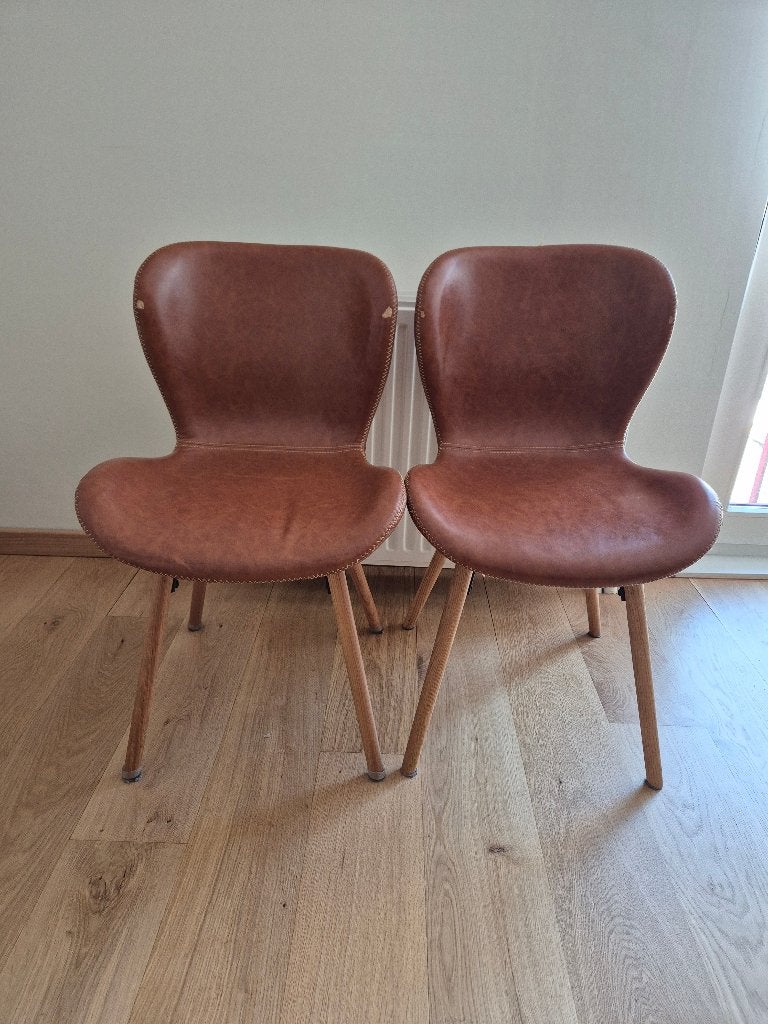 2 Eetkamerstoelen, Ophalen, Overige materialen, Gebruikt, Twee