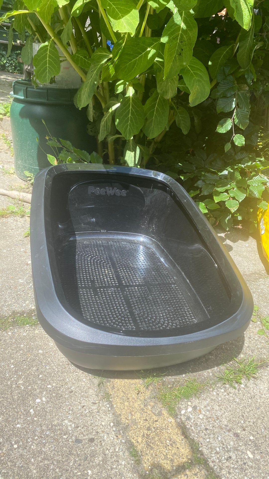 Grote Peewee kattenbak dubbele bodem, Ophalen, Gebruikt