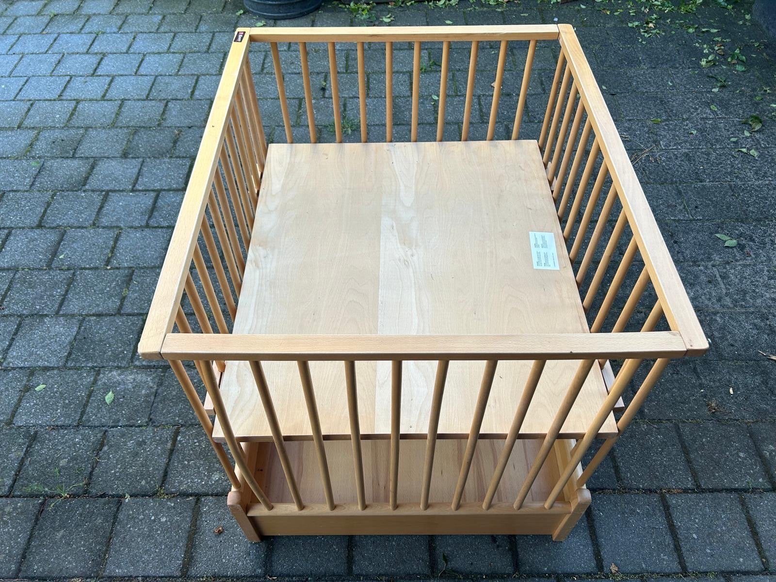 Mooie houten speelbox voor baby of kind, Ophalen of Verzenden, Gebruikt, Vierkant
