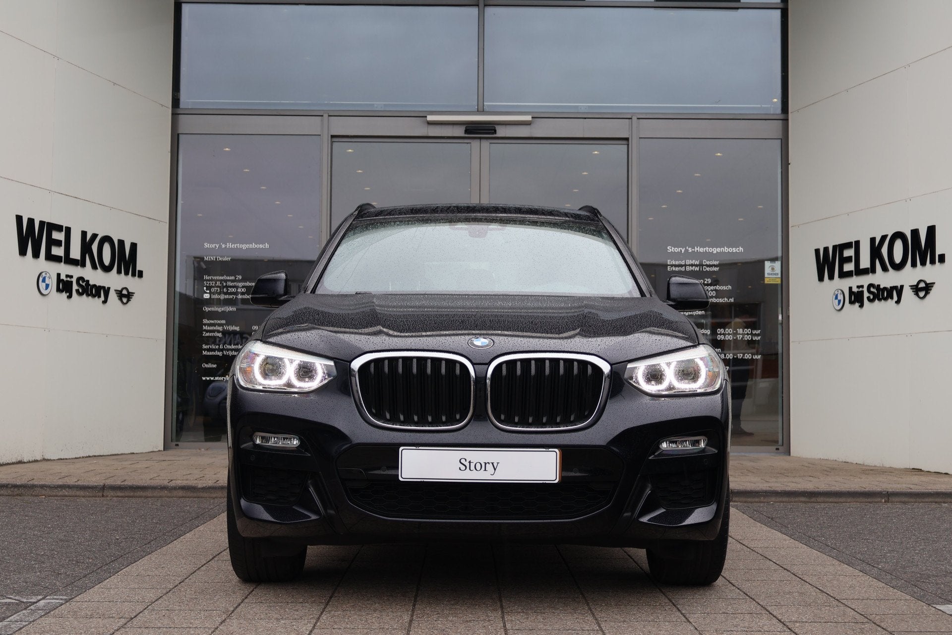 BMW X3 xDrive20i High Executive M Sport Automaat / Sportstoe, Auto's, Gebruikt, 4 cilinders, Zwart, Bedrijf
