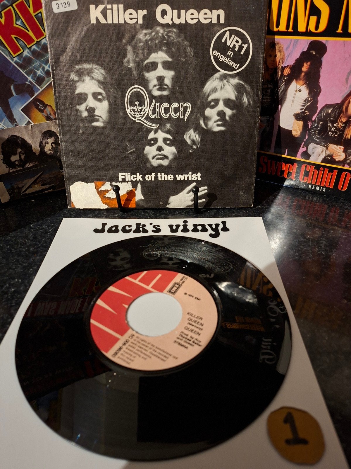 Queen - Killer Queen / Flick of the Wrist (Single)1975/2, Fotohoes, Ophalen of Verzenden, Gebruikt, 7 inch