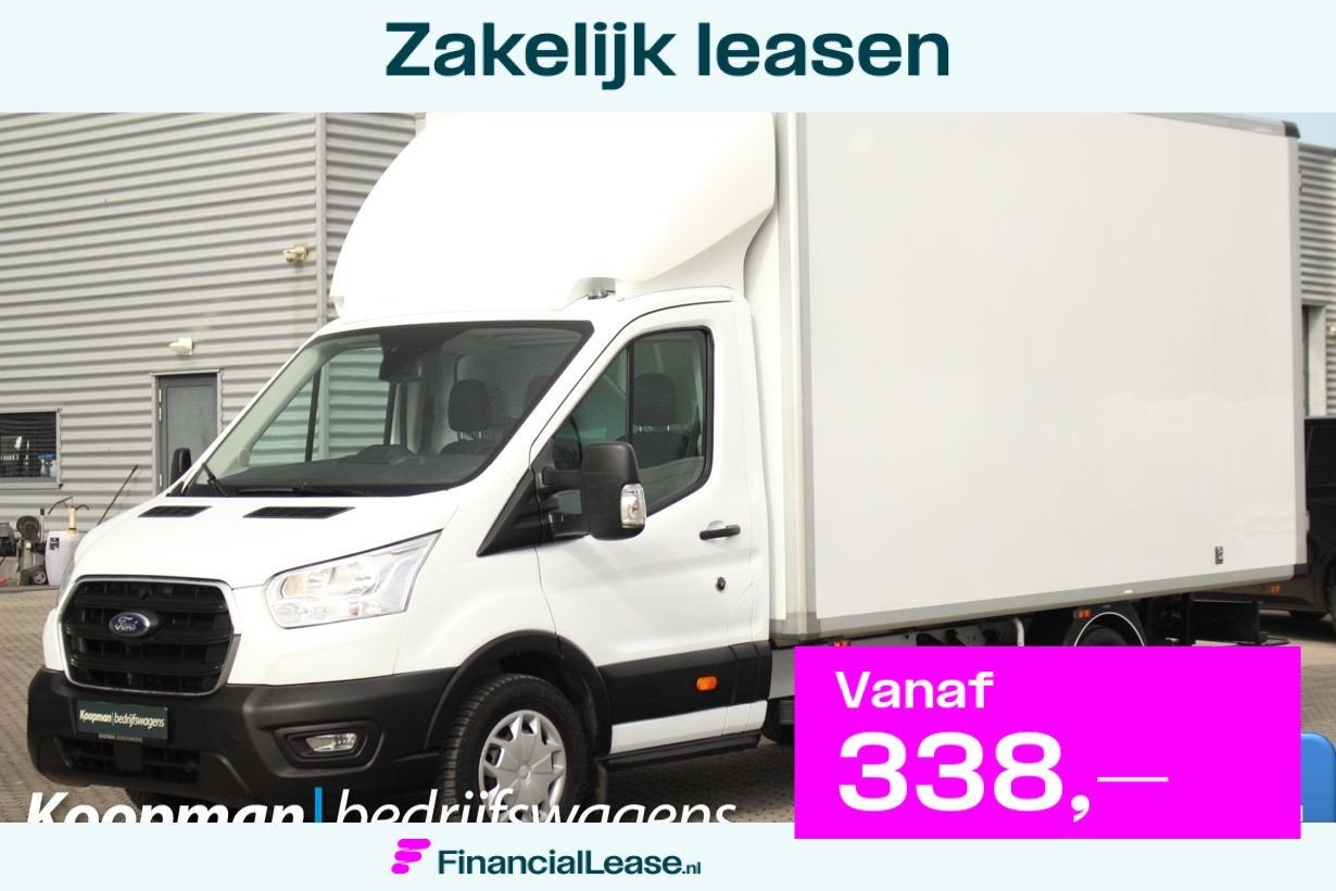Ford Transit 350 2.0TDCI 130pk L4H1 Trend | Bakwagen | Trekh, Euro 6, 4 cilinders, 2800 kg, Wit