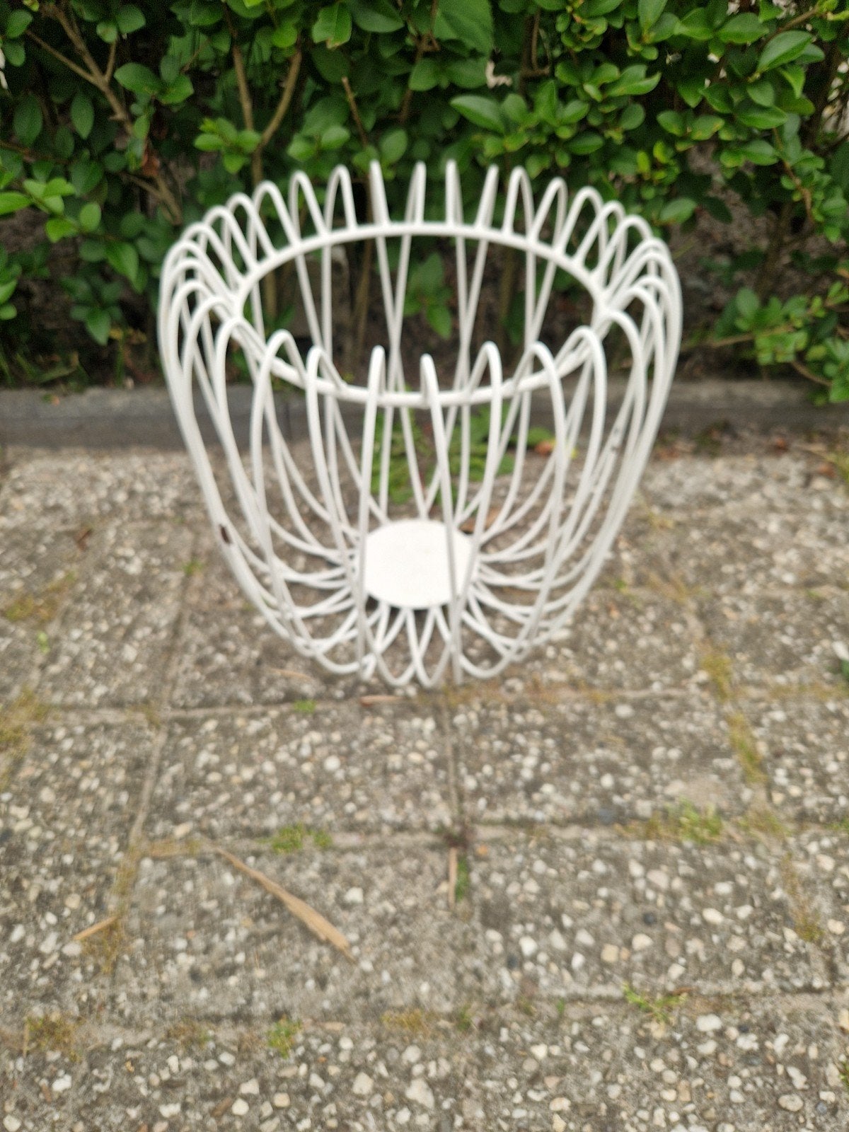 Grote metalen korf, Ophalen of Verzenden, Rond, Overige materialen