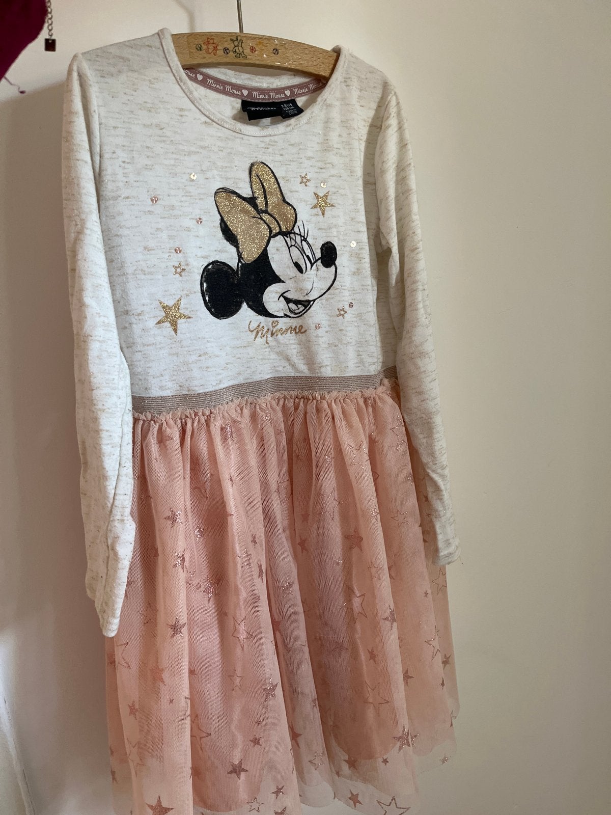Disney Minnie Mouse jurkje Primark 7-8 jaar 128 cm, Ophalen, Zo goed als nieuw, Meisje, Jurk of Rok