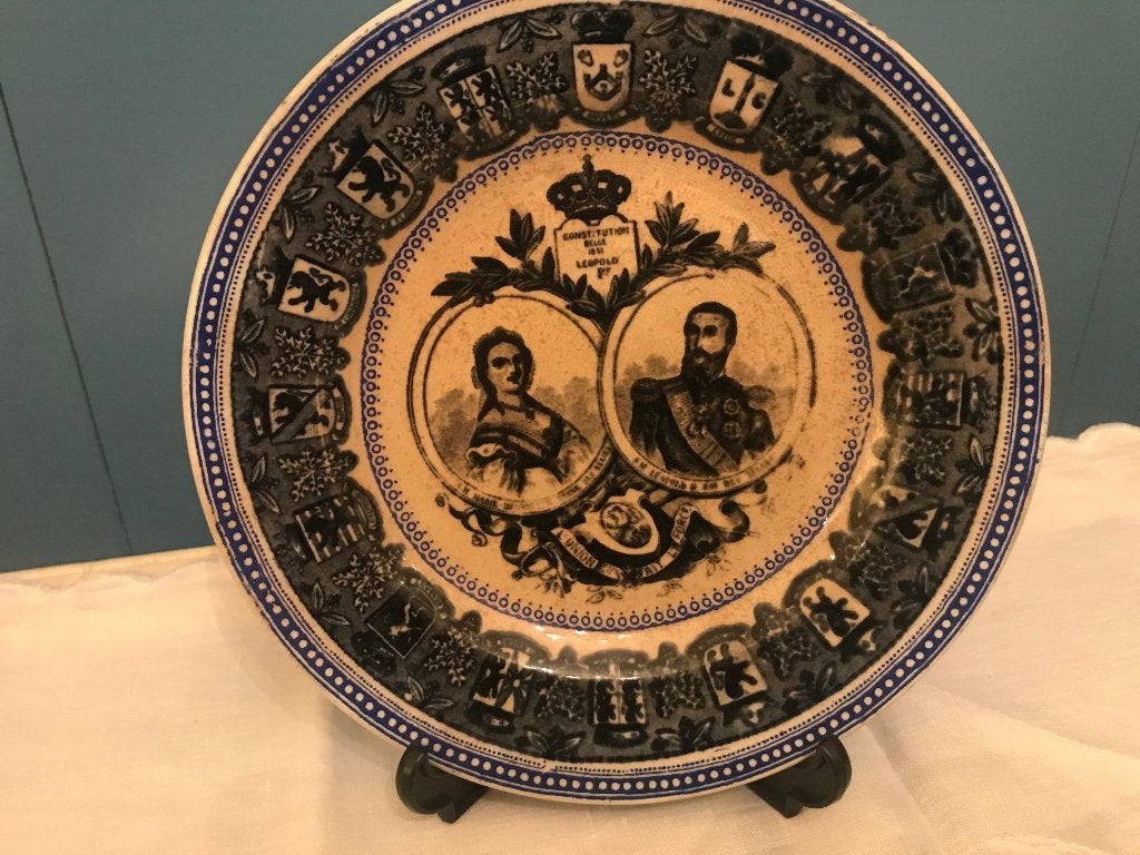 Bord Roi Leopold & Marie-Henriette, Boch Freres *Nous deux*, Ophalen of Verzenden
