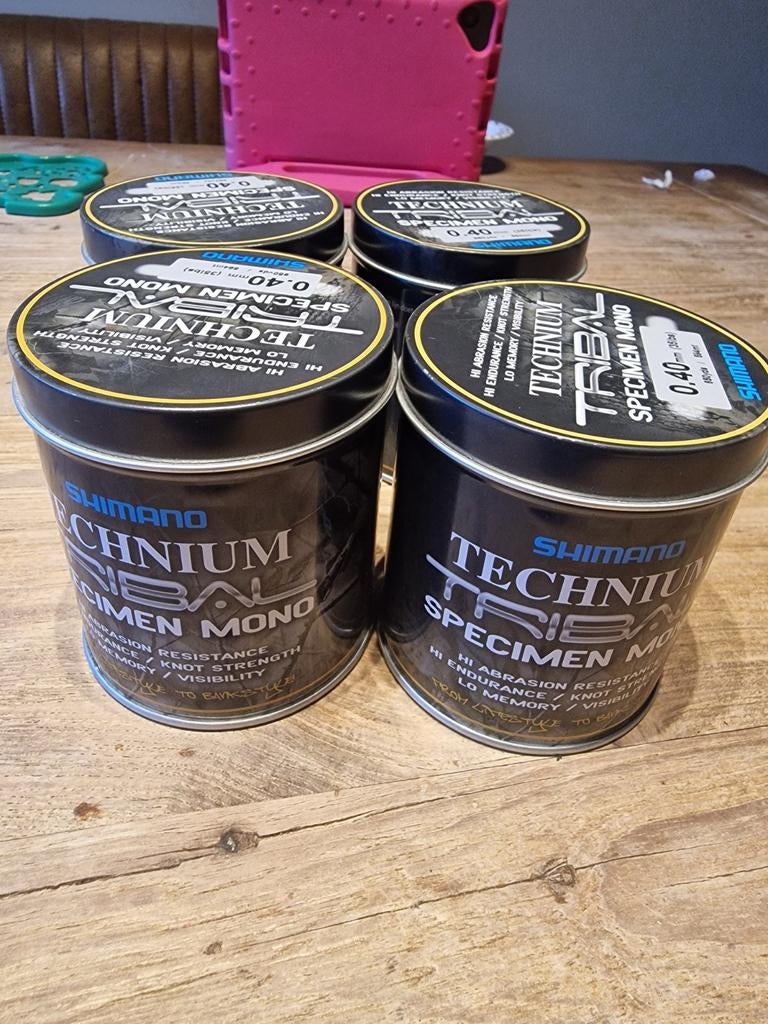Shimano Technium Tribal Specimen Mono 0.40mm Karperlijn, Watersport en Boten, Hengelsport | Karpervissen, Ophalen of Verzenden