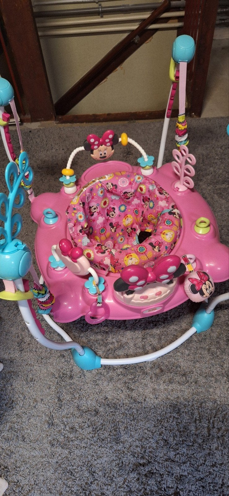 Baby Jumper Mini Mouse, Ophalen, Zo goed als nieuw, Verstelbaar