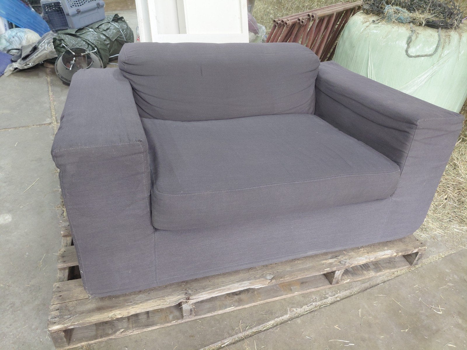 Heerlijke Grote Gelderland Fauteuil Grijs met Certificaat, Huis en Inrichting, Fauteuils, Ophalen, Gebruikt, 75 tot 100 cm, 75 tot 100 cm
