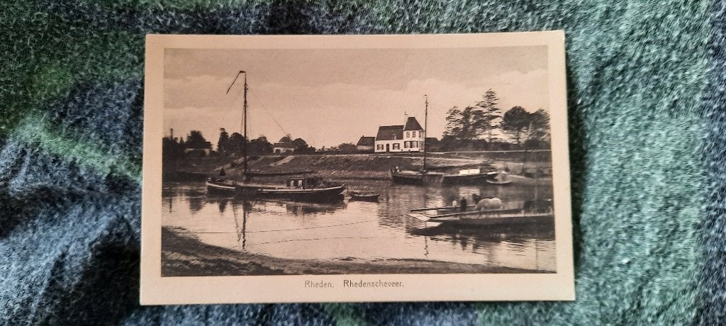 kaart Rheden - Rhedenscheveer - gelderland - 1920 - 1940, Verzamelen, Ansichtkaarten | Nederland, Ophalen of Verzenden, 1920 tot 1940