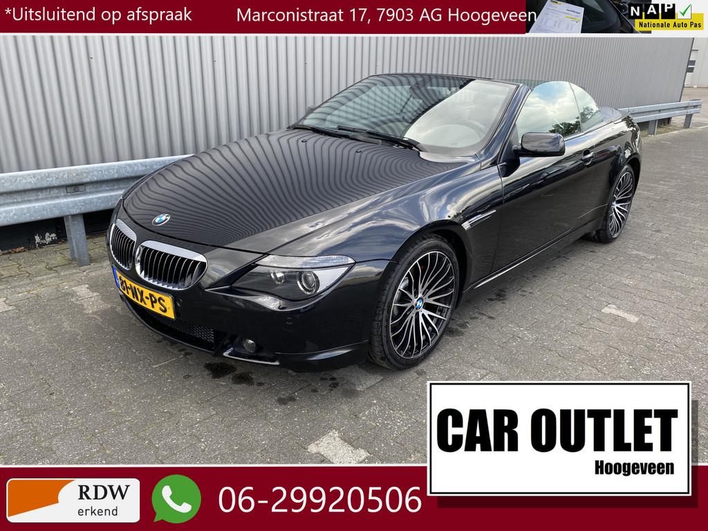 BMW 6 Serie Cabrio 645Ci 172Dkm.NAP AUTOMAAT, Navi, Leer, 20, Auto's, Achterwielaandrijving, Gebruikt, Cabriolet, Bedrijf