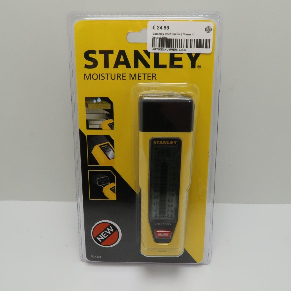 Satanley Vochtmeter | Nieuw in Verpakking, Stanley, Gebruikt, Support@stanley.com, 1000 Stanley Drive, New Britain, 
CT 06053
USA