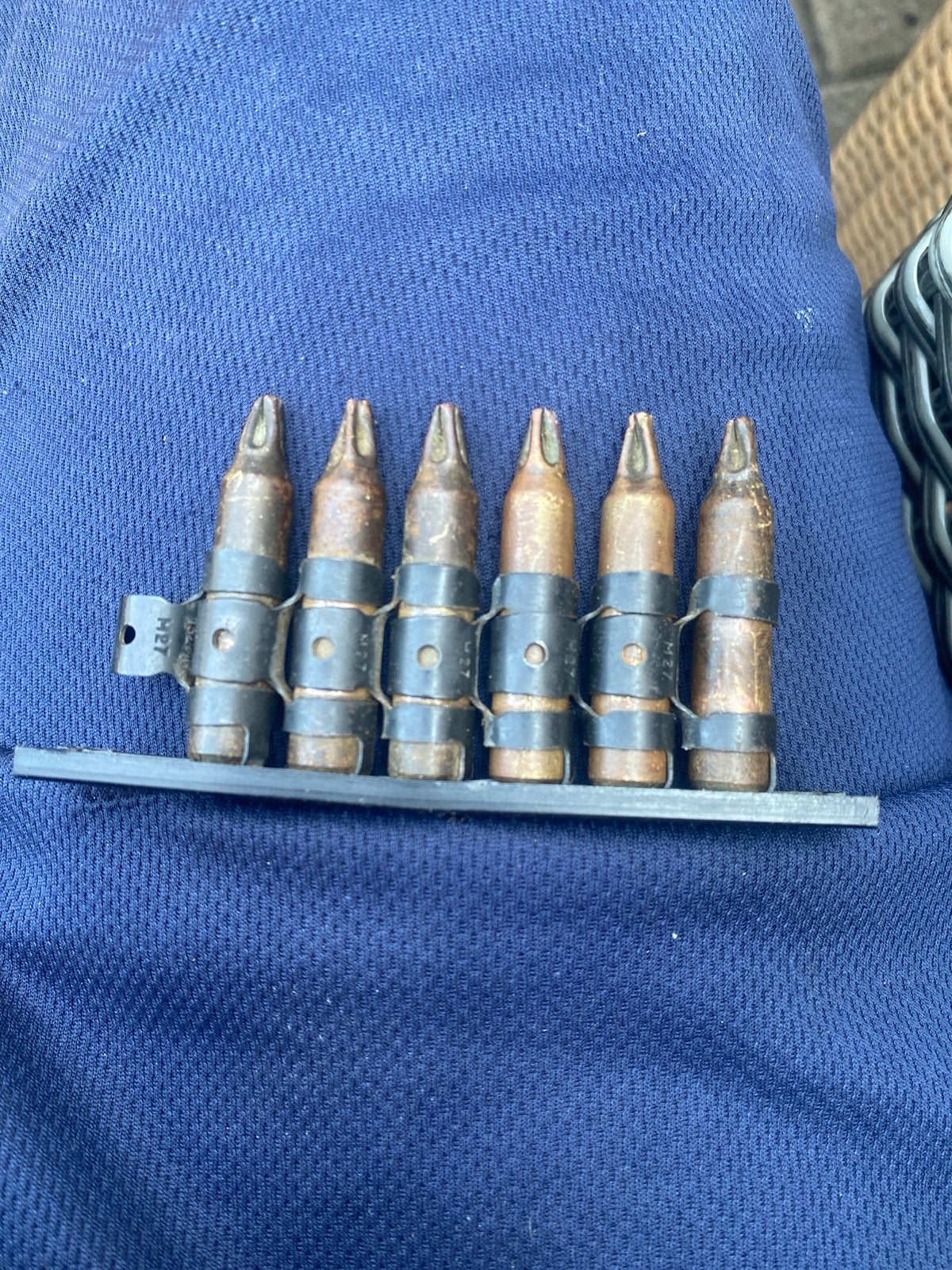 WW2 Mauser kogels met bandje - 57mm of 27mm, Ophalen, Landmacht, Duitsland, Hulzen of Bodemvondsten