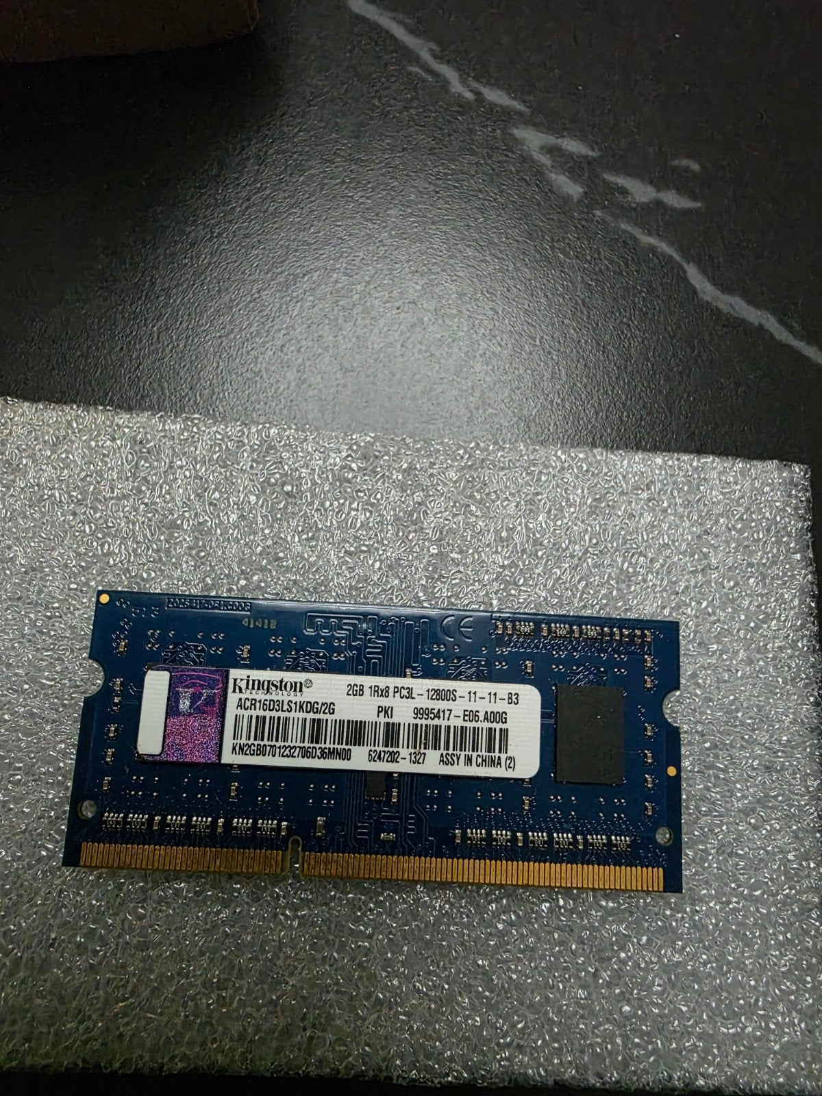 Kingston 2GB DDR3 RAM voor Laptop, Gebruikt, DDR3, Ophalen of Verzenden, 2 GB