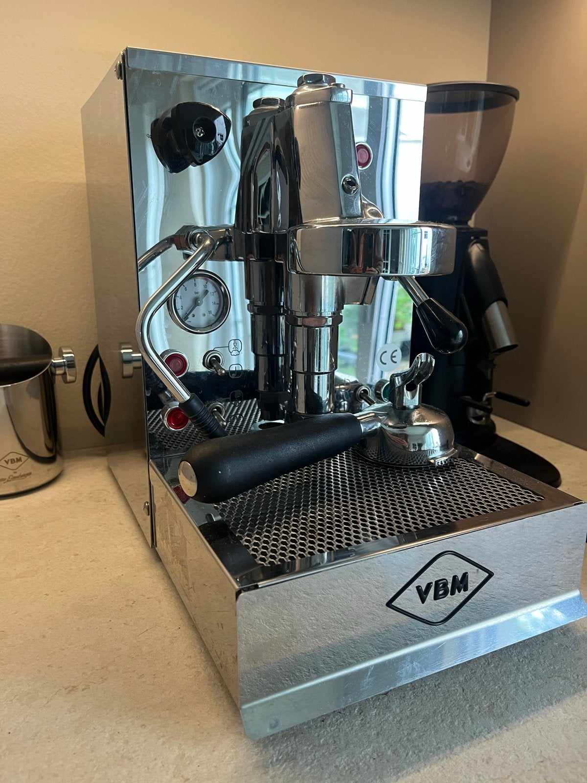 Vibiemme Domobar Classic Koffie Machine met bonenmaler, Witgoed en Apparatuur, Koffiezetapparaten, Ophalen, Espresso apparaat