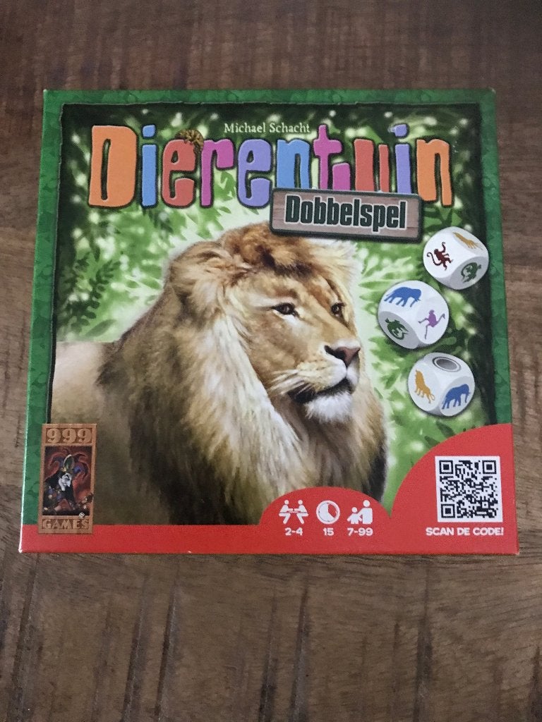 Dierentuin dobbelspel (999 games), Hobby en Vrije tijd, Gezelschapsspellen | Overige, Een of twee spelers, Ophalen of Verzenden
