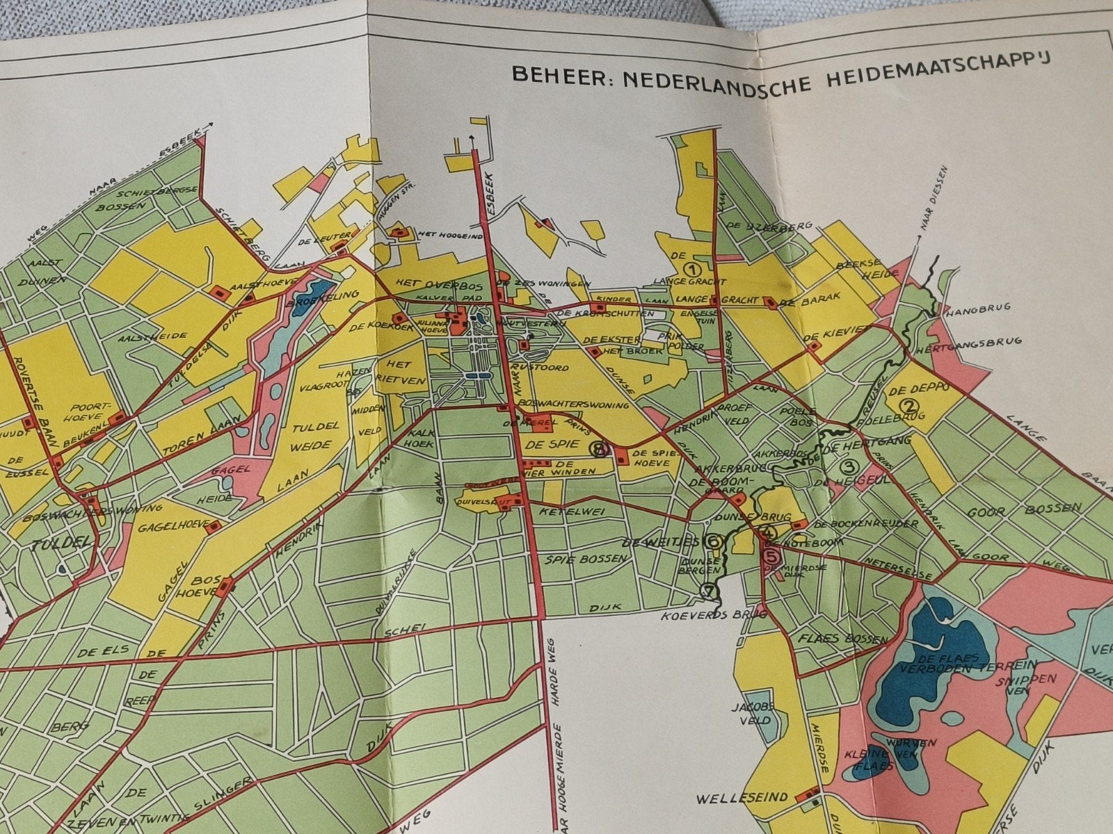 PLATTEGROND LANDGOED " DE UTRECHT", Ophalen of Verzenden, Gelezen